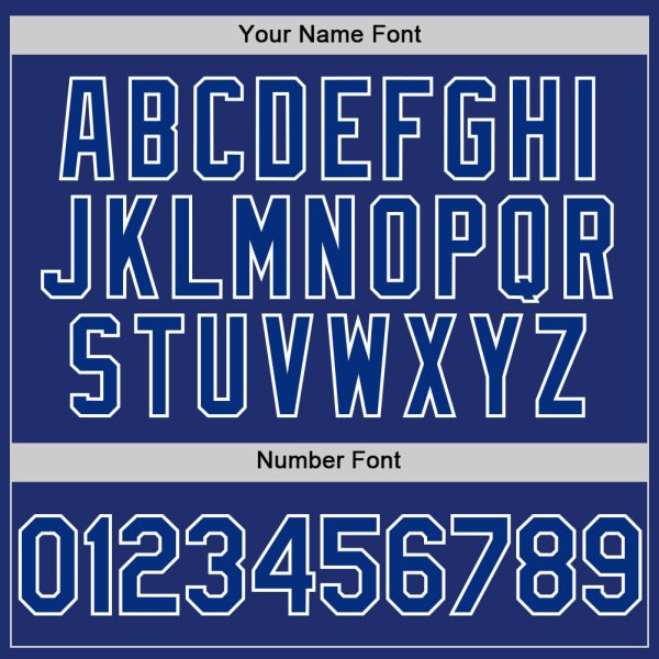Custom Royal White Line Authentic Baseball Jersey - Image 5